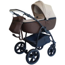 Универсальная коляска 2в1 Victoria Gold Classic Лен, шоколад-беж