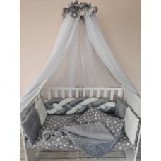 Детский постельный комплект Labona «Коса Марисон», серый