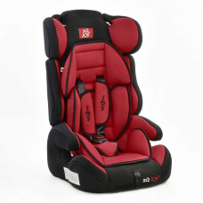 Автокресло универсальное Joy на 9-36 кг, с бустером, чёрно-красный