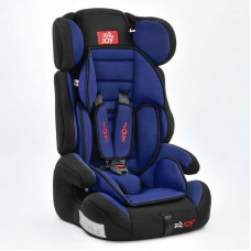 Автокресло универсальное Joy на 9-36 кг, с бустером, чёрно-синий