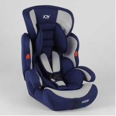 Автокресло JOY универсальное от 9 до 36 кг, группа 1/2/3, с бустером, бело-синий