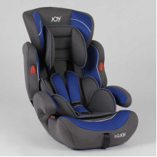 Автокресло JOY универсальное от 9 до 36 кг, группа 1/2/3, с бустером, серо-синий